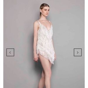 Bronx and Banco Barbie Blanc Mini Dress Medium